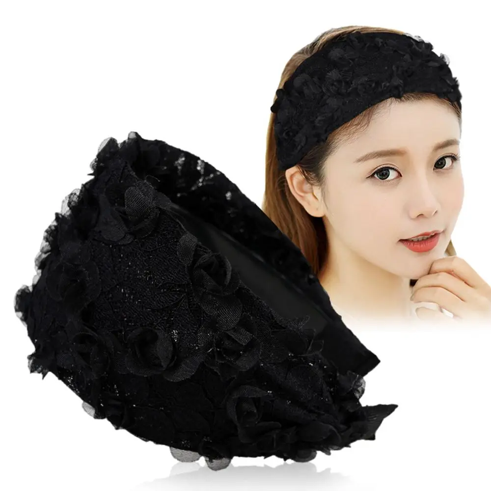Simple Wide Hair Hoop Girl Headwear Spring Mesh Korean Hairbands Lace Headband Women Hair Hoop Flower Headband
Simple Wide Hair Hoop Girl Headwear Spring Mesh Korean Hairbands Lace Headband Women Hair Hoop Flower Headband