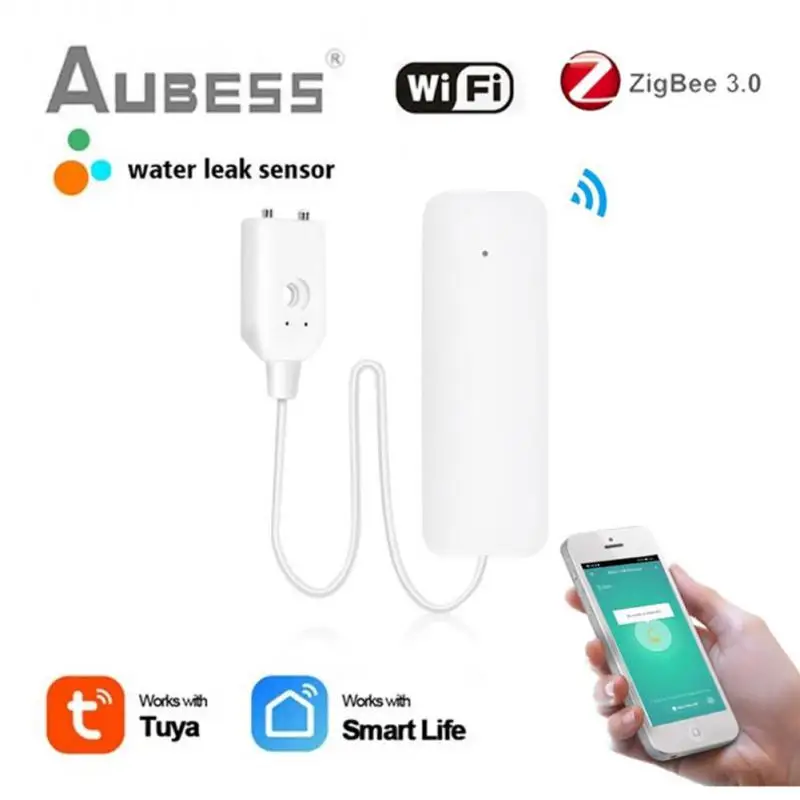 Tuya Zigbee/wifi Leak Alarm Water Flood Detector Smart Home Alarm Overflow Full Water Remote Alarm Security Protection Smartlife
Tuya Zigbee/wifi Leak Alarm Water Flood Detector Smart Home Alarm Overflow Full Water Remote Alarm Security Protection Smartlife