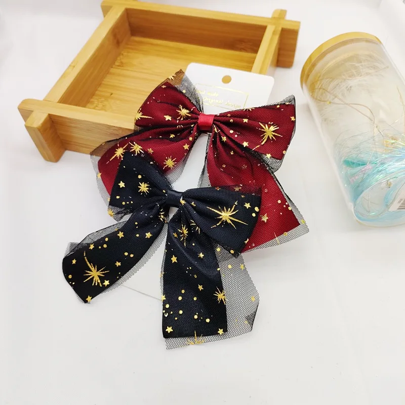 Lace Bow Hairpin Lolita Headdress Star Top Clip Hair Accessories Hairpin Children Duckbill Clip Cosplay Lolita Bow Hair Clip
Lace Bow Hairpin Lolita Headdress Star Top Clip Hair Accessories Hairpin Children Duckbill Clip Cosplay Lolita Bow Hair Clip