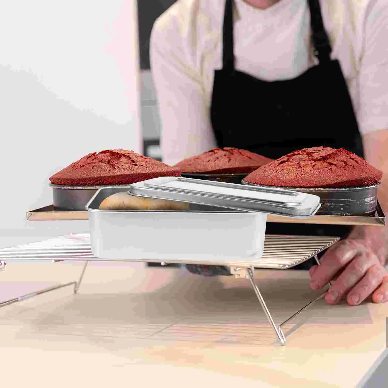 Classical Rectangle Deep Bread Stainless Steel Baking Box Deep Cake Pan Baking Pan With Lid Metal Oven Pan Oven Tray With Lid
Classical Rectangle Deep Bread Stainless Steel Baking Box Deep Cake Pan Baking Pan With Lid Metal Oven Pan Oven Tray With Lid