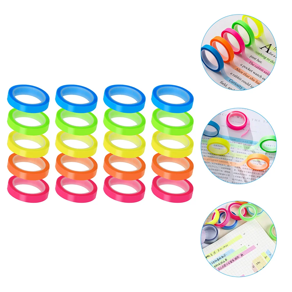 20 Rolls of Multi-function Sticky Tabs Convenient Page Markers Portable Book Tabs Highlight Labelss
20 Rolls of Multi-function Sticky Tabs Convenient Page Markers Portable Book Tabs Highlight Labelss