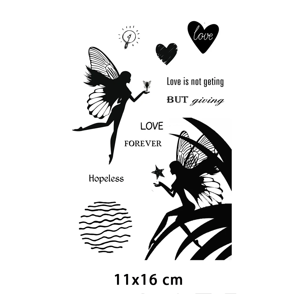New Arrivals Love Fairy Clear Stamps for DIY Scrapbooking Card Transparent Rubber Stamps Making Photo Album Crafts Template
New Arrivals Love Fairy Clear Stamps for DIY Scrapbooking Card Transparent Rubber Stamps Making Photo Album Crafts Template