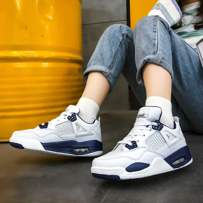 Fashion Unisex High-top Couples Cushioning Light Basketball Sneakers Anti-skid Breathable Outdoor Leisure Sports Female Shoes
Fashion Unisex High-top Couples Cushioning Light Basketball Sneakers Anti-skid Breathable Outdoor Leisure Sports Female Shoes