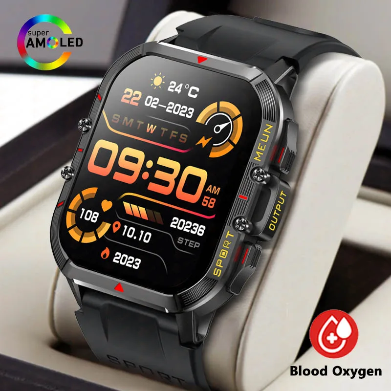 Men Smart Watch Military Healthy Monitor AI Voice Bluetooth Call Fitness Waterproof Sports Smartwatch for IOS Android Phone 2023
Men Smart Watch Military Healthy Monitor AI Voice Bluetooth Call Fitness Waterproof Sports Smartwatch for IOS Android Phone 2023