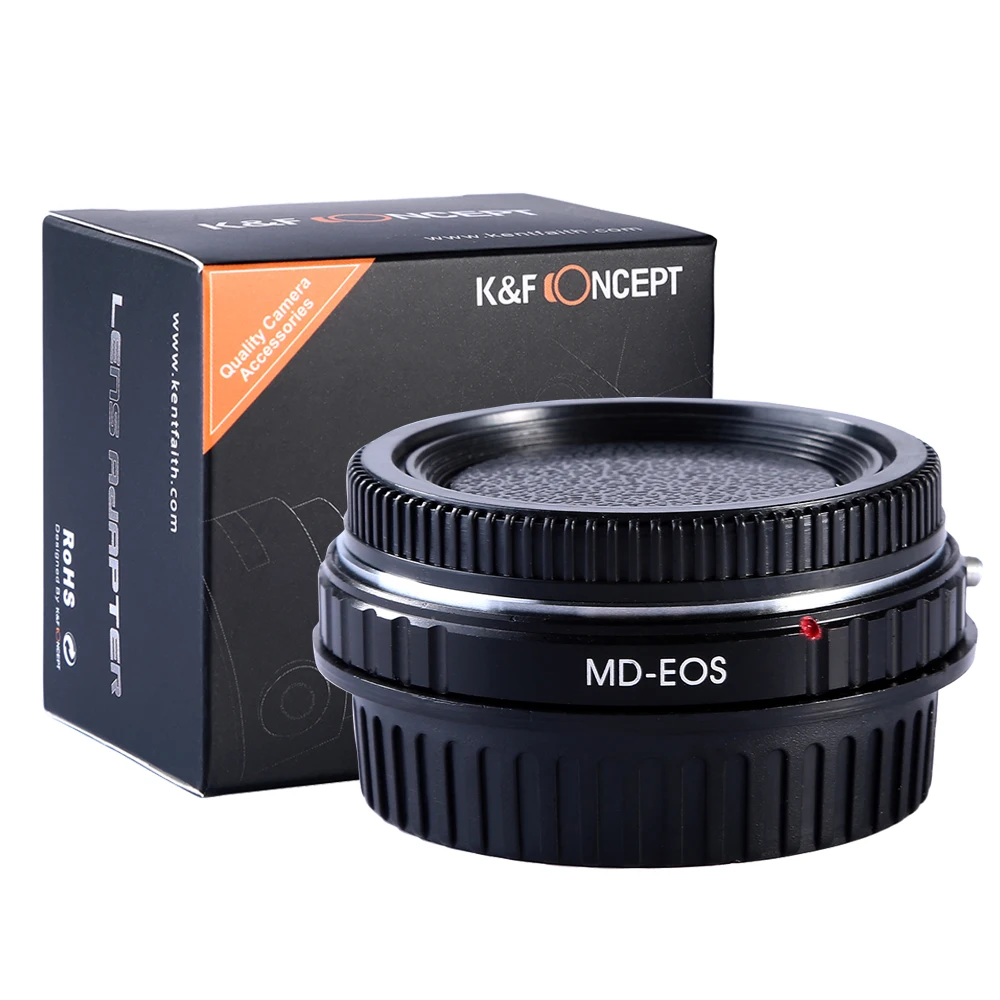 

K&F Concept Lens Adapter MINOLTA MD MC SR with glass mount lens to Canon EOS EF camera 1DX 5DS 5D3 6D2 7D 700D 750D 760D