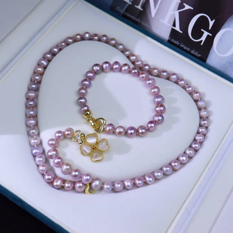 fashion jewelry 8-9mm natural freshwater pearl necklace women's versatile set matching
fashion jewelry 8-9mm natural freshwater pearl necklace women's versatile set matching