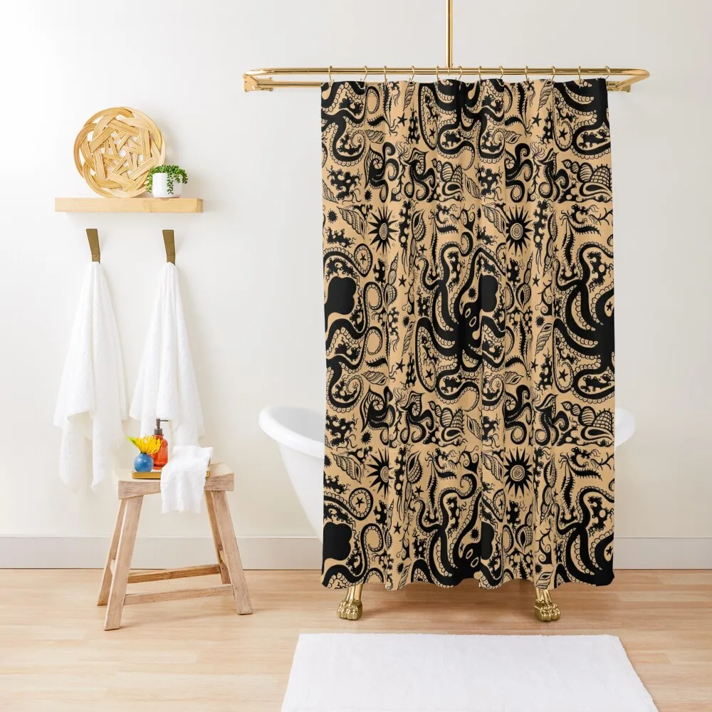 Minoan Marine Style Pottery Pattern Shower Curtain Window Shower Sets For Bathroom Curtain
Minoan Marine Style Pottery Pattern Shower Curtain Window Shower Sets For Bathroom Curtain