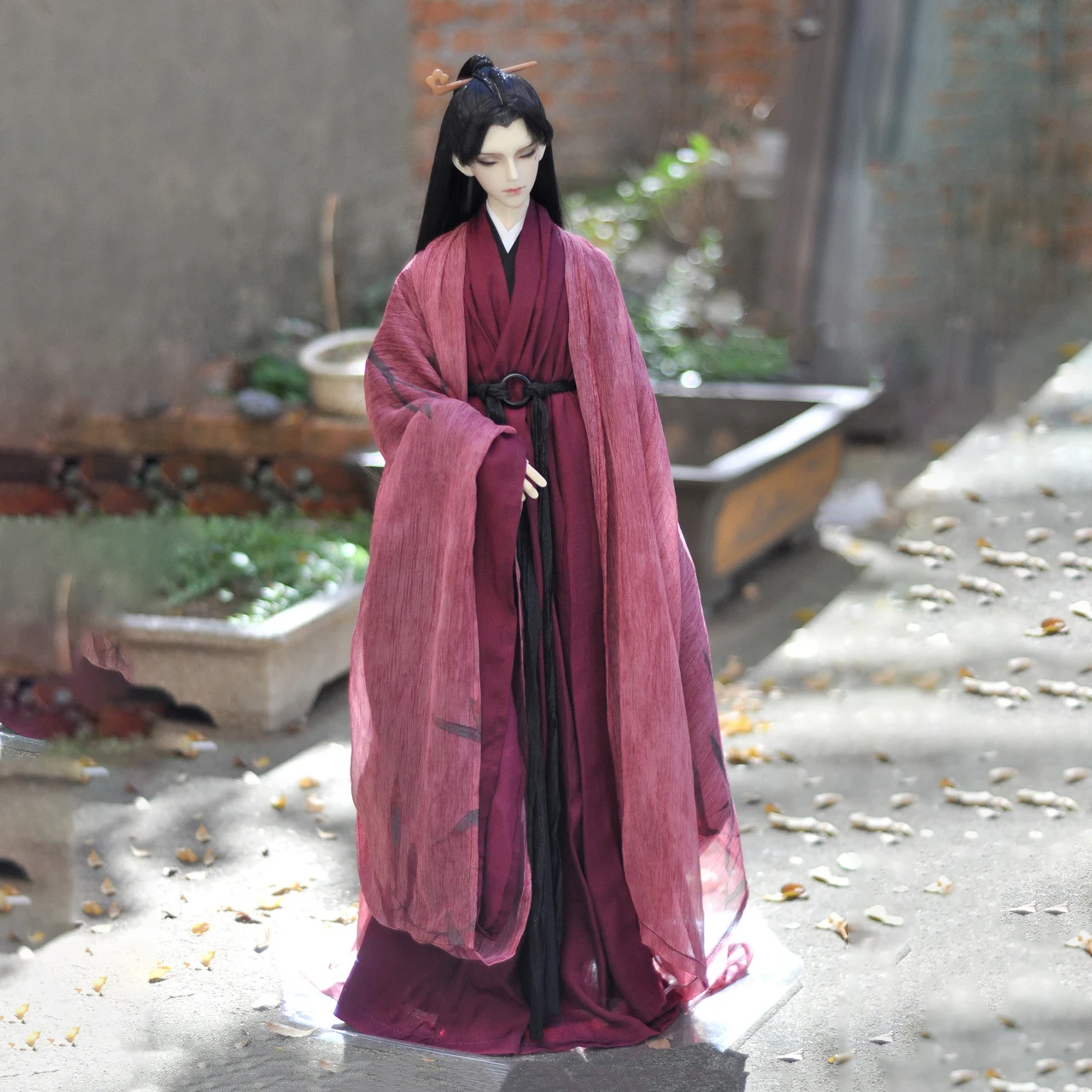 

1/4 1/3 Ancient Costume BJD Clothes Chinese Hanfu Robe Samurai Outfit For BJD/SD MSD SD13 SSDF ID75 Uncle Doll Accessories C2076