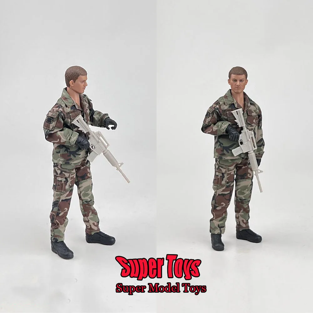 

CCN1214 1/12 Male Soldier BDU Combat Suit Camouflage Clothing Four Color Jungle Combat Suit Fit 6-inch Action Figure Mobile Doll