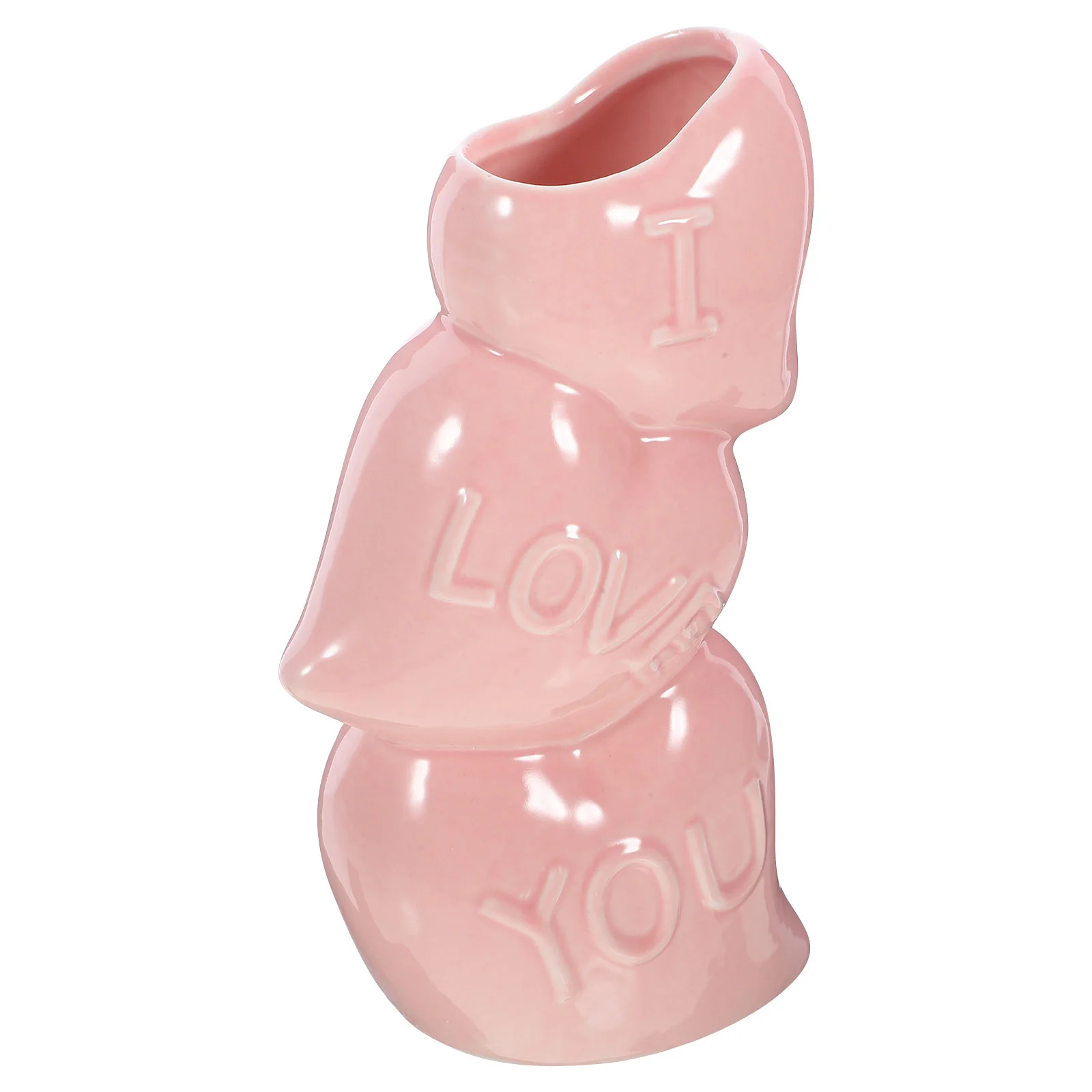 Novelty Heart Shape Ceramic Vase Modern Dried Flower Vase Centerpiece Vase for Home Office 
Novelty Heart Shape Ceramic Vase Modern Dried Flower Vase Centerpiece Vase for Home Office