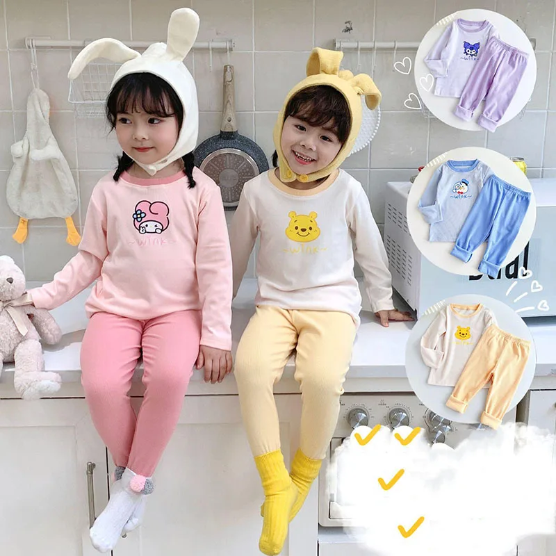 Пижама Sanrio My Melody, детский пижамный комплект, Аниме длинные брюки с длинным рукавом, мягкие теплые осенне-зимние подарки из двух частей, Kawaii 
Пижама Sanrio My Melody, детский пижамный комплект, Аниме длинные брюки с длинным рукавом, мягкие теплые осенне-зимние подарки из двух частей, Kawaii