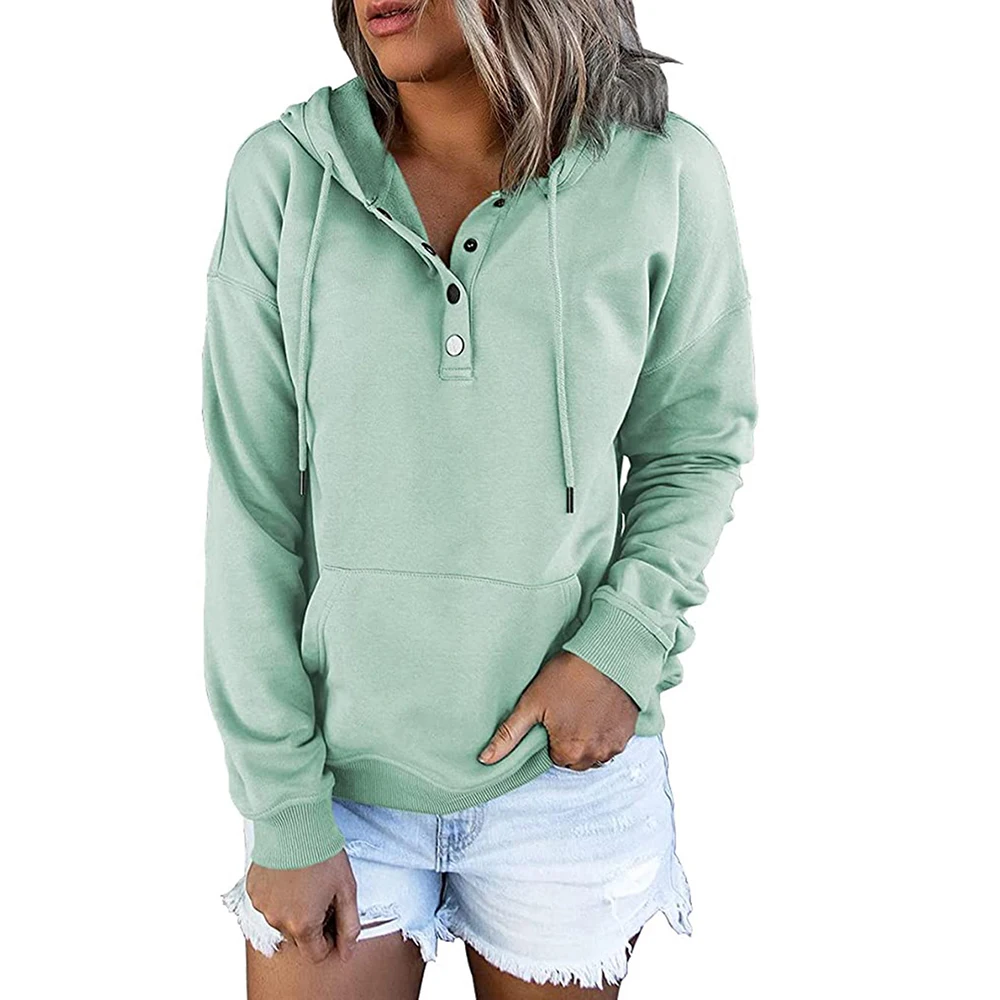 Women's Casual Loose Hooded Sweater with Drawstring Pocket, Long Sleeve, Spring and Autumn, New
Women's Casual Loose Hooded Sweater with Drawstring Pocket, Long Sleeve, Spring and Autumn, New