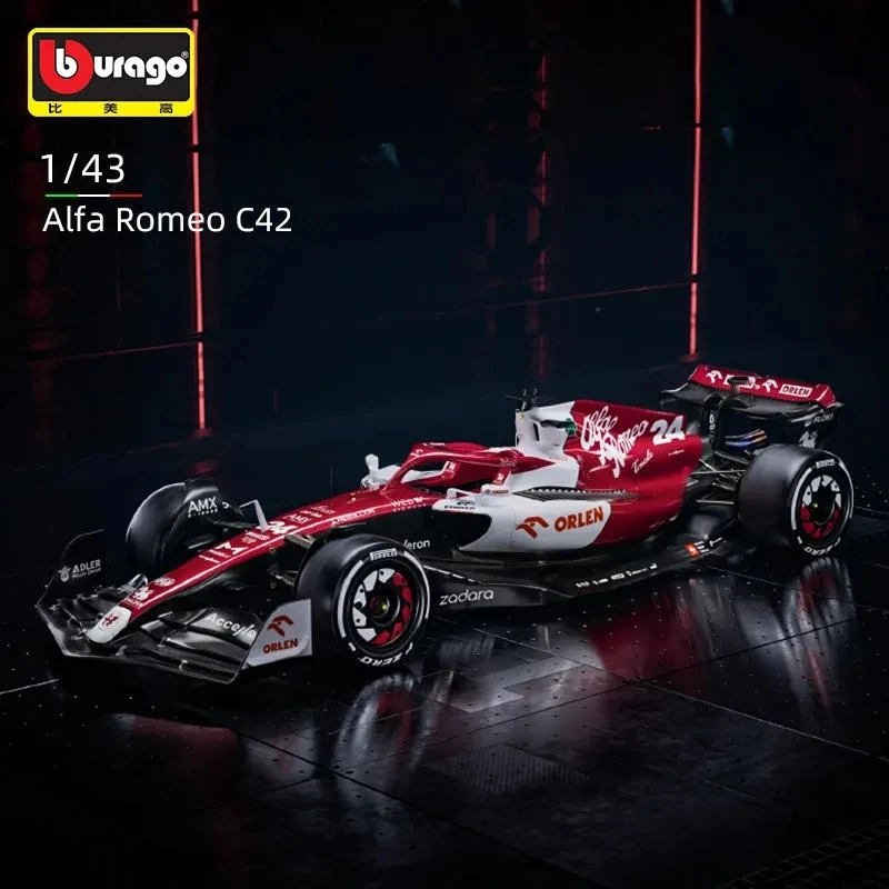 Bburago 1:43 2022 F1 Alfa Romeo Racing Team C42 #24 Guanyu Zhou #77 Valtteri Bottas Alloy Car Diecasts Car Model Collection Toys
Bburago 1:43 2022 F1 Alfa Romeo Racing Team C42 #24 Guanyu Zhou #77 Valtteri Bottas Alloy Car Diecasts Car Model Collection Toys