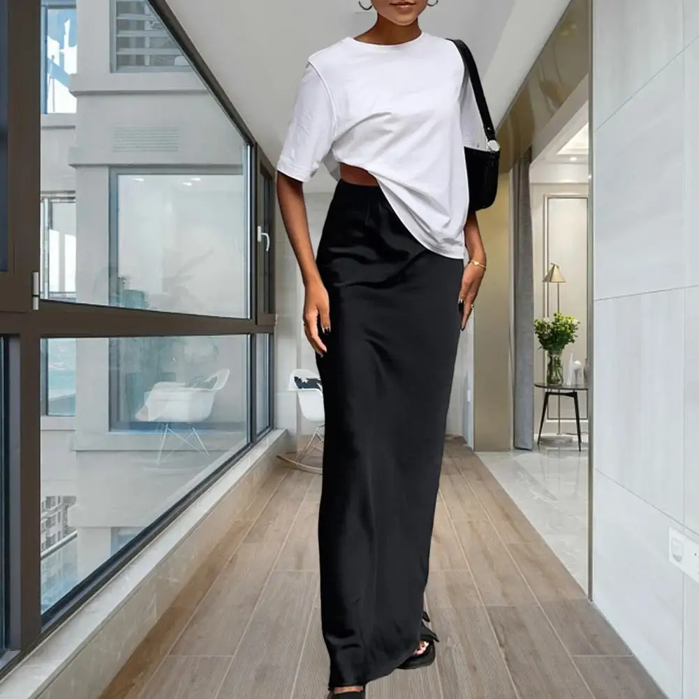 Style Skirt Elegant Maxi Skirts for Women Silky Stain Fabric High Waist Fish Tail Pattern for Prom Parties Office Commute Solid
Style Skirt Elegant Maxi Skirts for Women Silky Stain Fabric High Waist Fish Tail Pattern for Prom Parties Office Commute Solid