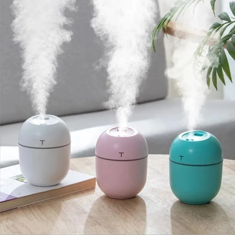 

200ML Mini Ultrasonic Air Humidifier Romantic Light USB Essential Oil Diffuser Car Purifier Aroma Anion Mist Maker With LED Lamp