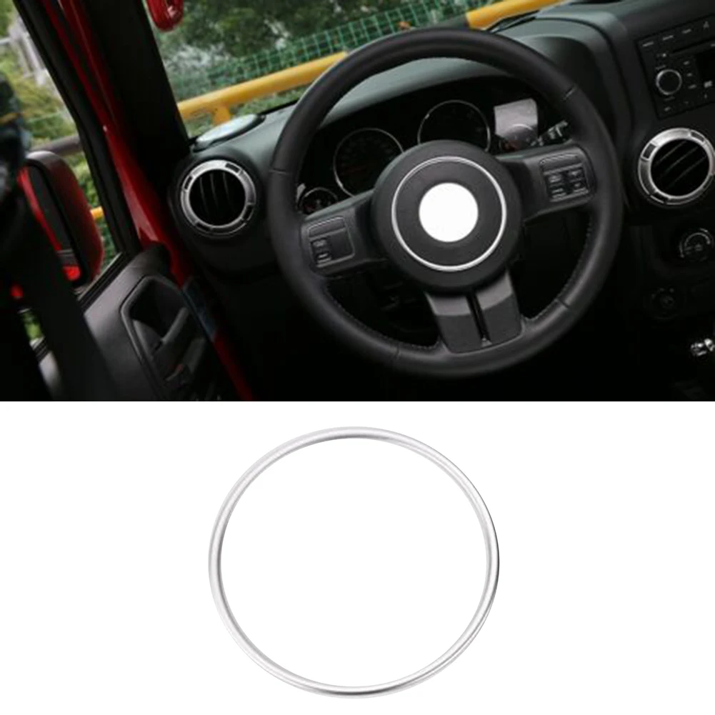 1pc Silver Steering Wheel Center Trim Fits For JK For For Wrangler 2011-2017 High-quality Aluminum Alloy Car Interior Mouldings
1pc Silver Steering Wheel Center Trim Fits For JK For For Wrangler 2011-2017 High-quality Aluminum Alloy Car Interior Mouldings
