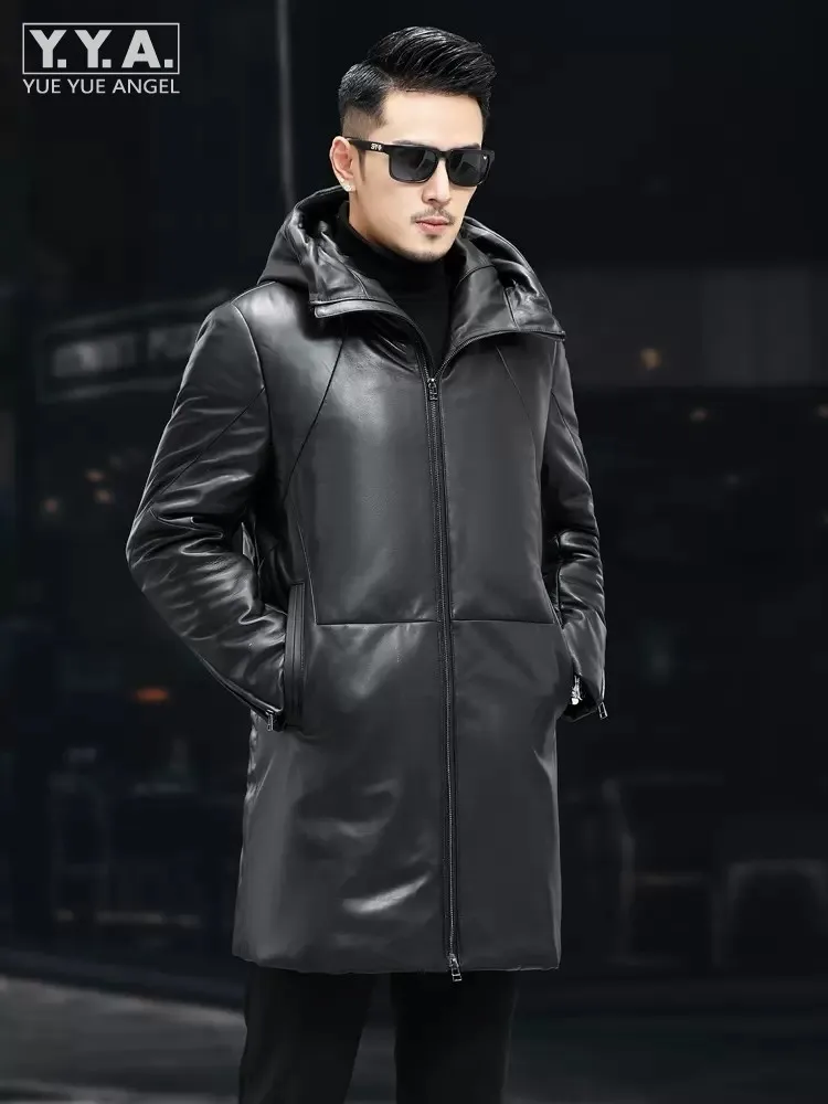 Men Winter Hooded Straight Long 90% White Duck Down Overcoat Real Sheepskin Genuine Leather Jacket Windbreaker Biker Coat L-6XL
Men Winter Hooded Straight Long 90% White Duck Down Overcoat Real Sheepskin Genuine Leather Jacket Windbreaker Biker Coat L-6XL