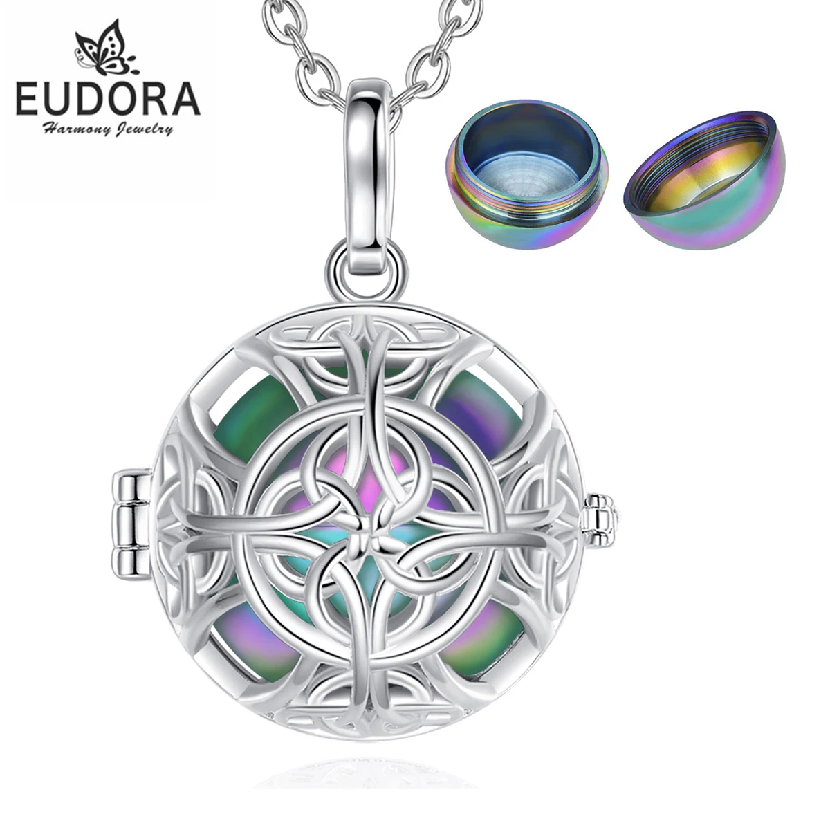 Eudora 20mm Urn Cremation Celtic knot Cross Cage Locket Ash Pendant Holder Keepsake Capsule Hollow Ball DIY Necklace Urn Jewelry
Eudora 20mm Urn Cremation Celtic knot Cross Cage Locket Ash Pendant Holder Keepsake Capsule Hollow Ball DIY Necklace Urn Jewelry