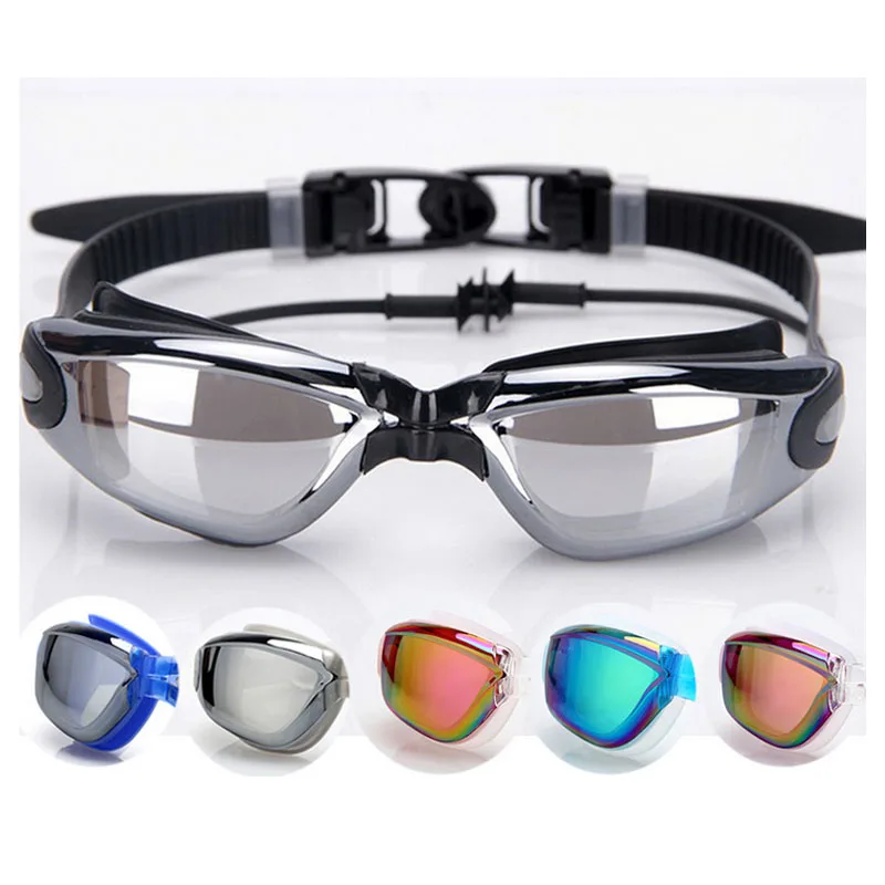

Adult Swimming Goggles Ear Plugs Professional Pool Glasses Anti-Fog Men's and Women's Waterproof Diving Glasses Swimming Supplie