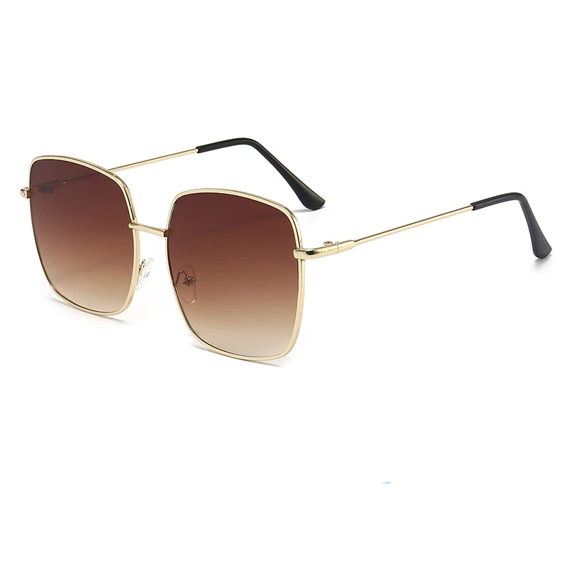 

Солнцезащитные очки с градиентом для мужчин и женщин, модные простые модные солнечные очки в винтажном стиле, в стиле ретро, с квадратной оправой, океана