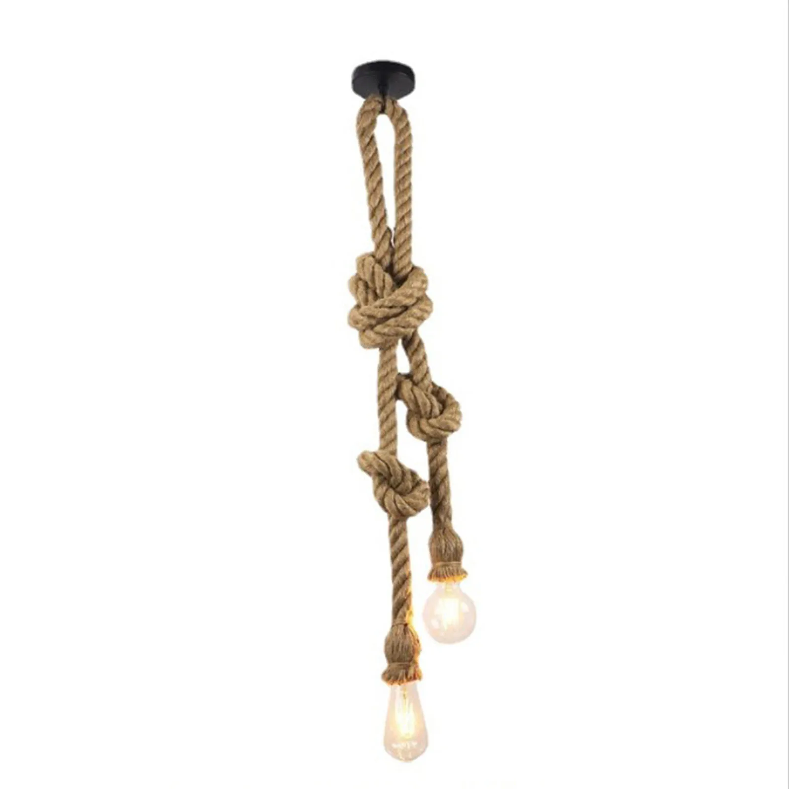 1m E27 Lamp Holder LED 2 Head Industrial Pendant Light Vintage Twine Ceiling Light Without Light IP20 Protection Class
1m E27 Lamp Holder LED 2 Head Industrial Pendant Light Vintage Twine Ceiling Light Without Light IP20 Protection Class