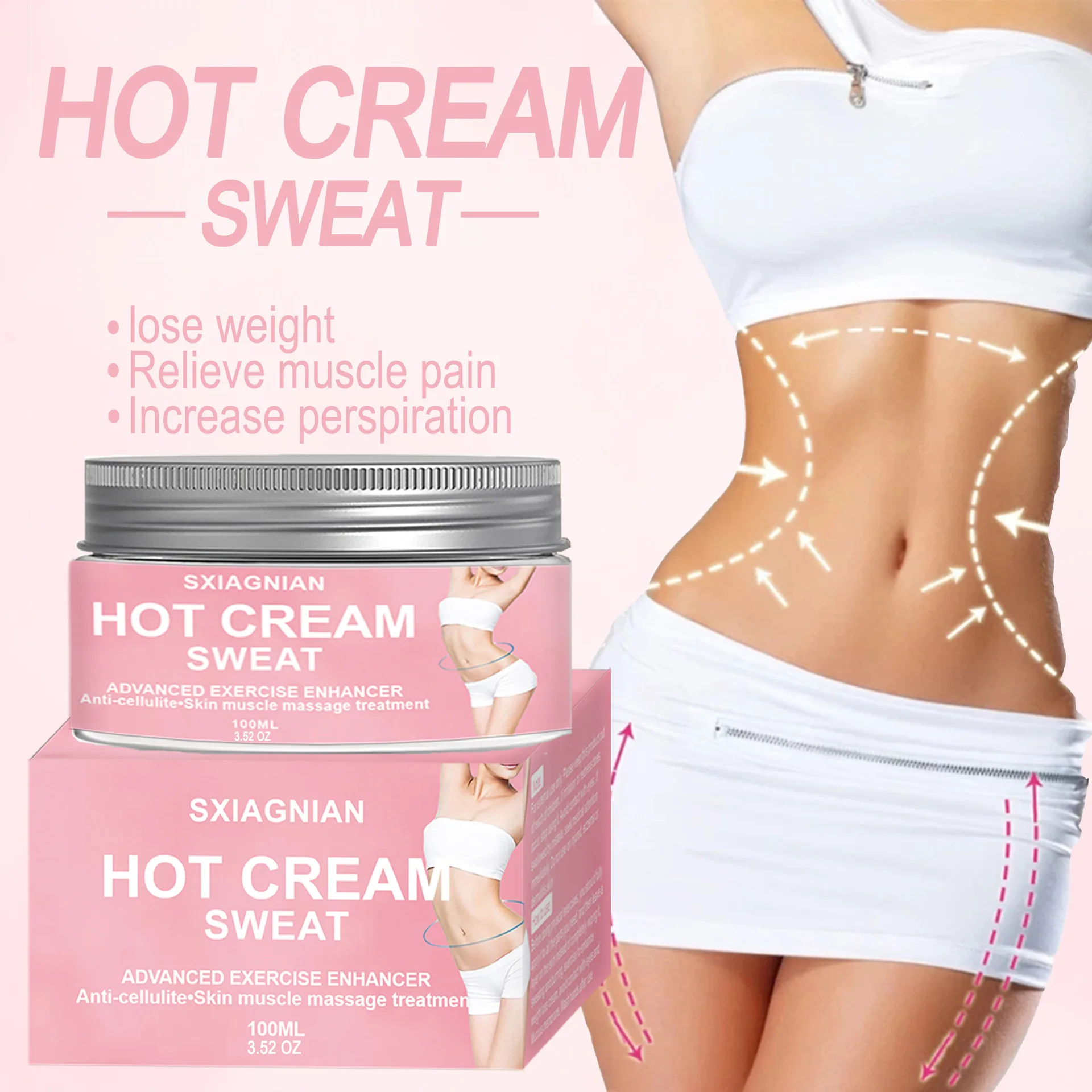 Weight Loss Cream Body Massage Anti Cellulite Hot Cream Fat Burning Gel Slimming Cream Massage Heat Anti Cellulite 100g
Weight Loss Cream Body Massage Anti Cellulite Hot Cream Fat Burning Gel Slimming Cream Massage Heat Anti Cellulite 100g