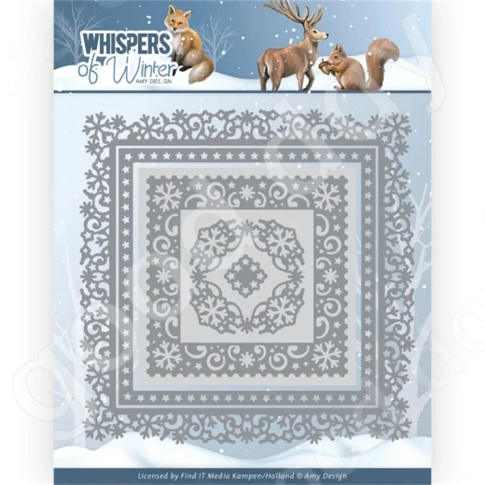 Arrival 2022 New Winter Square Metal Cutting Dies Scrapbook Diary Decoration Embossing Template Diy Greeting Card Handmade 
Arrival 2022 New Winter Square Metal Cutting Dies Scrapbook Diary Decoration Embossing Template Diy Greeting Card Handmade