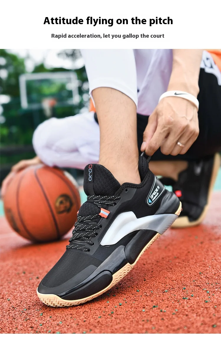 Tênis de basquete casual masculino e feminino, tênis de combate almofadado baixo, com tendência além das fronteiras, tamanho grande, novo, verão Tênis de basquete casual masculino e feminino, tênis de combate almofadado baixo, com tendência além das fronteiras, tamanho grande, novo, verão