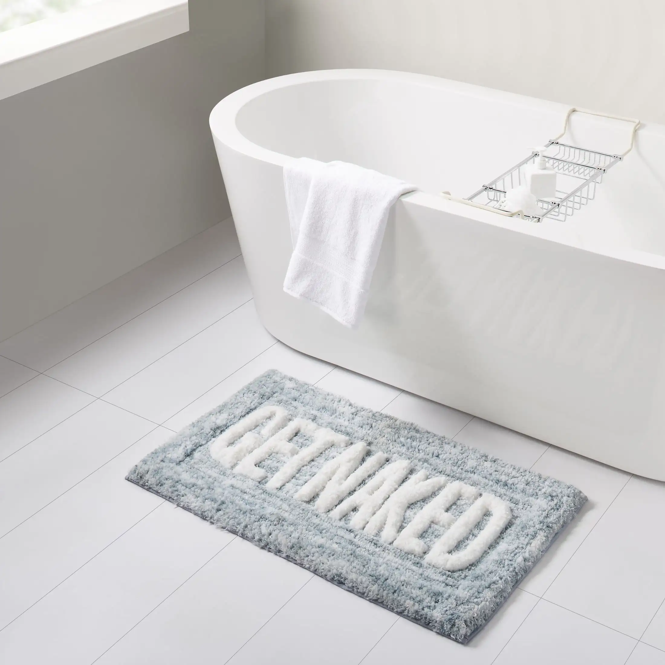 Mainstay Get Naked, типография Teal полиэфирный коврик для ванной, 20 дюймов x 32 дюйма
Mainstay Get Naked, типография Teal полиэфирный коврик для ванной, 20 дюймов x 32 дюйма