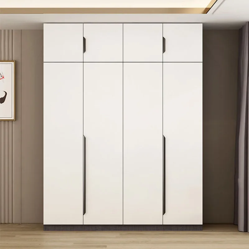 

Wooden White Wardrobes Storage Apartment Luxury Tall Nordic Cabinets Clothing Rack Display Armario De Ropa Furniture Bedroom