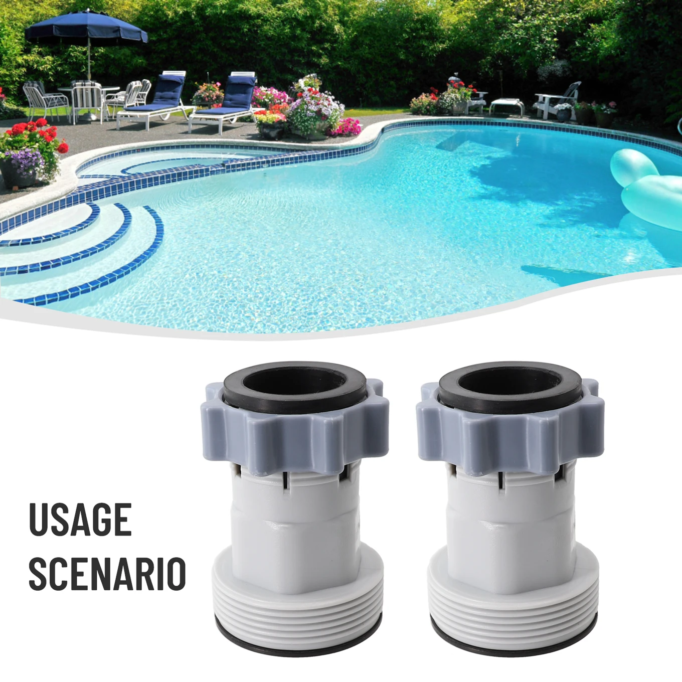 Filter Pumps B Hose Adapter 1.5\" (38mm) Diameter Adaptor Connects Hoses Brand New Corrosion-proof Materials High Quality
Filter Pumps B Hose Adapter 1.5\" (38mm) Diameter Adaptor Connects Hoses Brand New Corrosion-proof Materials High Quality