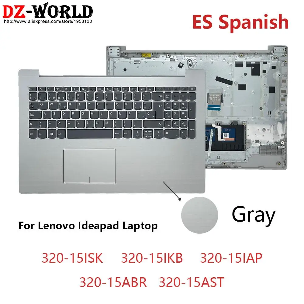 

Shell C Cover Palmrest Upper Case With ES Spanish Keyboard for Lenovo Ideapad 320 15 ISK IKB IAP ABR AST Laptop 5CB0N86375