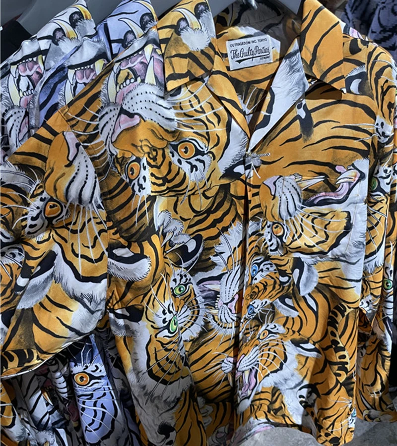 WACKO MARIA Shirt High Street Loose Full Print Tiger Men Women 1:1 Long Sleeve Hawaiian Shirt
WACKO MARIA Shirt High Street Loose Full Print Tiger Men Women 1:1 Long Sleeve Hawaiian Shirt