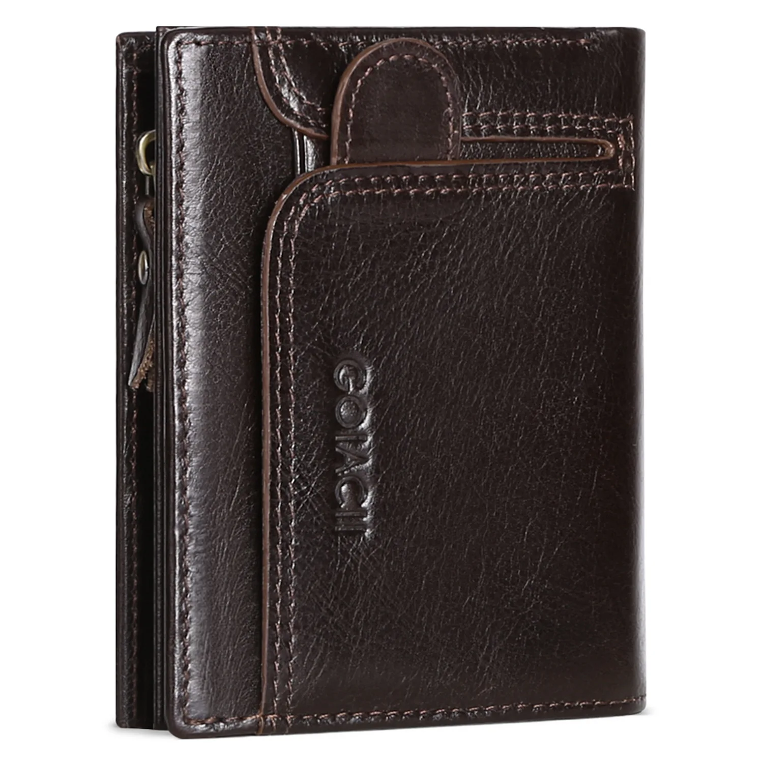 100% Vintage Genuine Leather Wallet for men Business Credit Card ID badge Holder zipper snap purse RFID card Bag wallet
100% Vintage Genuine Leather Wallet for men Business Credit Card ID badge Holder zipper snap purse RFID card Bag wallet