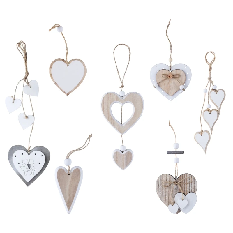 Wooden Heart Pendant DIY Craft Hanging Ornament for Wedding Valentine's Day Birthday Decoration Drop Shipping
Wooden Heart Pendant DIY Craft Hanging Ornament for Wedding Valentine's Day Birthday Decoration Drop Shipping