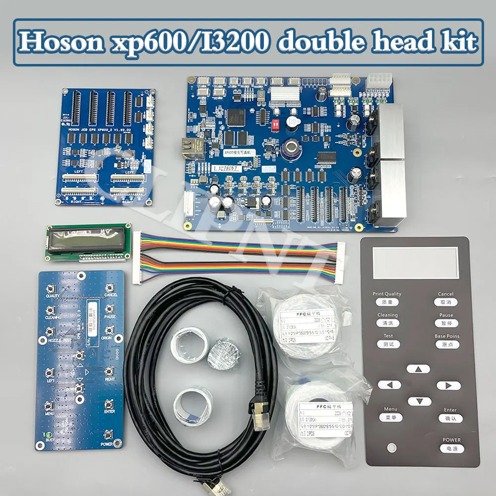 Hoson Board for Epson XP600 Double Head Board for ECO Solvent Printer Network&Flat Cable Version Board Kit
Hoson Board for Epson XP600 Double Head Board for ECO Solvent Printer Network&Flat Cable Version Board Kit