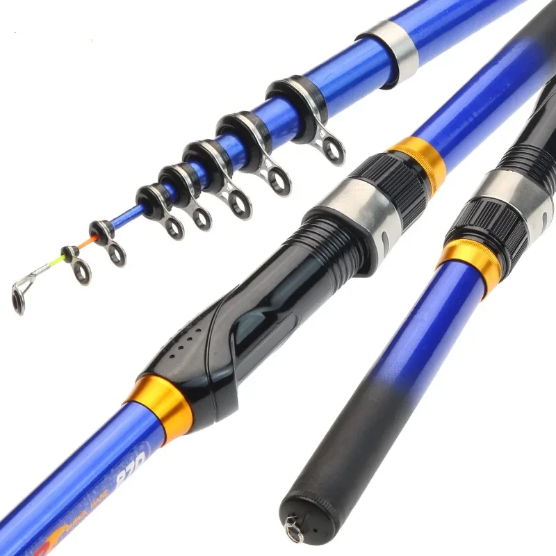 

Telescopic Fishing Spinning Rod 3.0M/2.7M/2.4M/2.1M /1.8M/1.5M Mini Rock Pole