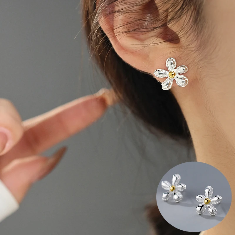 100% 925 Sterling Silver Flower Earrings for Women Girl Fashion Simple Plant Irregular Design Jewelry Party Gift Dropshipping
100% 925 Sterling Silver Flower Earrings for Women Girl Fashion Simple Plant Irregular Design Jewelry Party Gift Dropshipping