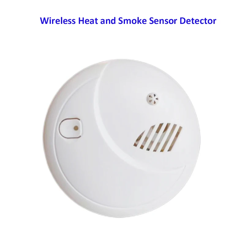 

Wireless Heat and Smoke Sensor Detector Fire Alarm System For Home Smart Smoke Temperature Sensor for 433MHz WIFI GSM G90B Plus