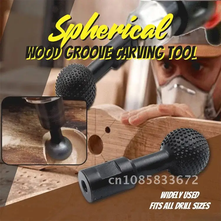 

Woodworking Carpenter Steel Wood Milling Cutter Grinding Head Spherical Engraving Polishing Head Wood Groove Carving Head