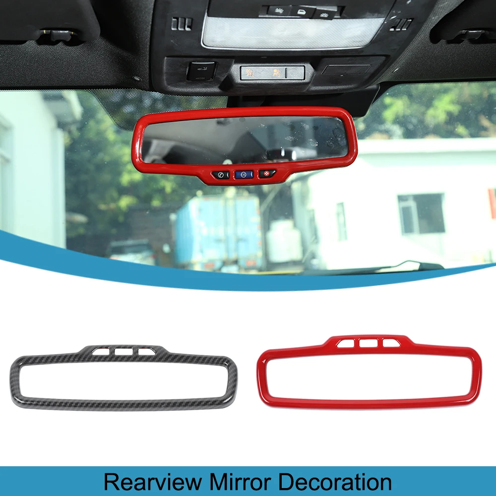 

Rearview Mirror Decoration Cover Trim Frame Stickers for Chevrolet Camaro 2010 2011 2012 2013 2014 2015 Car Interior Accessories