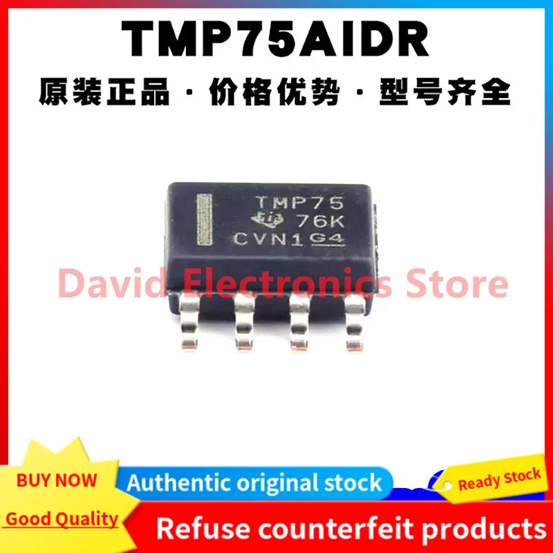 50 шт./лот TMP75AIDR упаковка SOP-8 экран печати TMP75 датчик температуры Чип новый оригинальный
50 шт./лот TMP75AIDR упаковка SOP-8 экран печати TMP75 датчик температуры Чип новый оригинальный