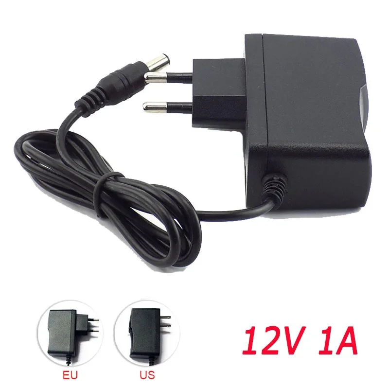 

AC to DC Power Adapter 100-240V Charger Supply 5V 12V 9V 1A 2A 3A 0.5A US EU Plug 5.5mm x 2.5mm for LED Strip Lamp CCTV