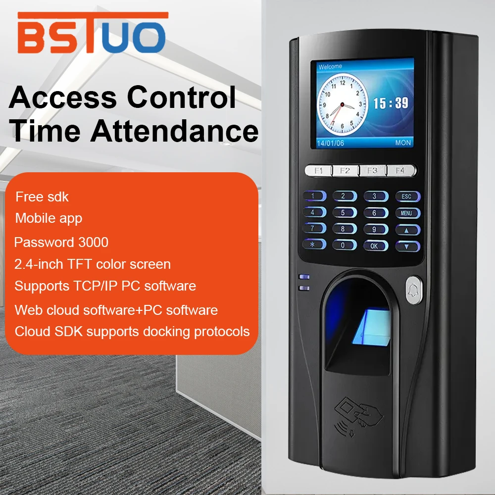 

TCP IP Time Attendance Rfid Access Control System Fingerprint Attendance Time Clock Recorder Free Software Cloud Web Based SDK