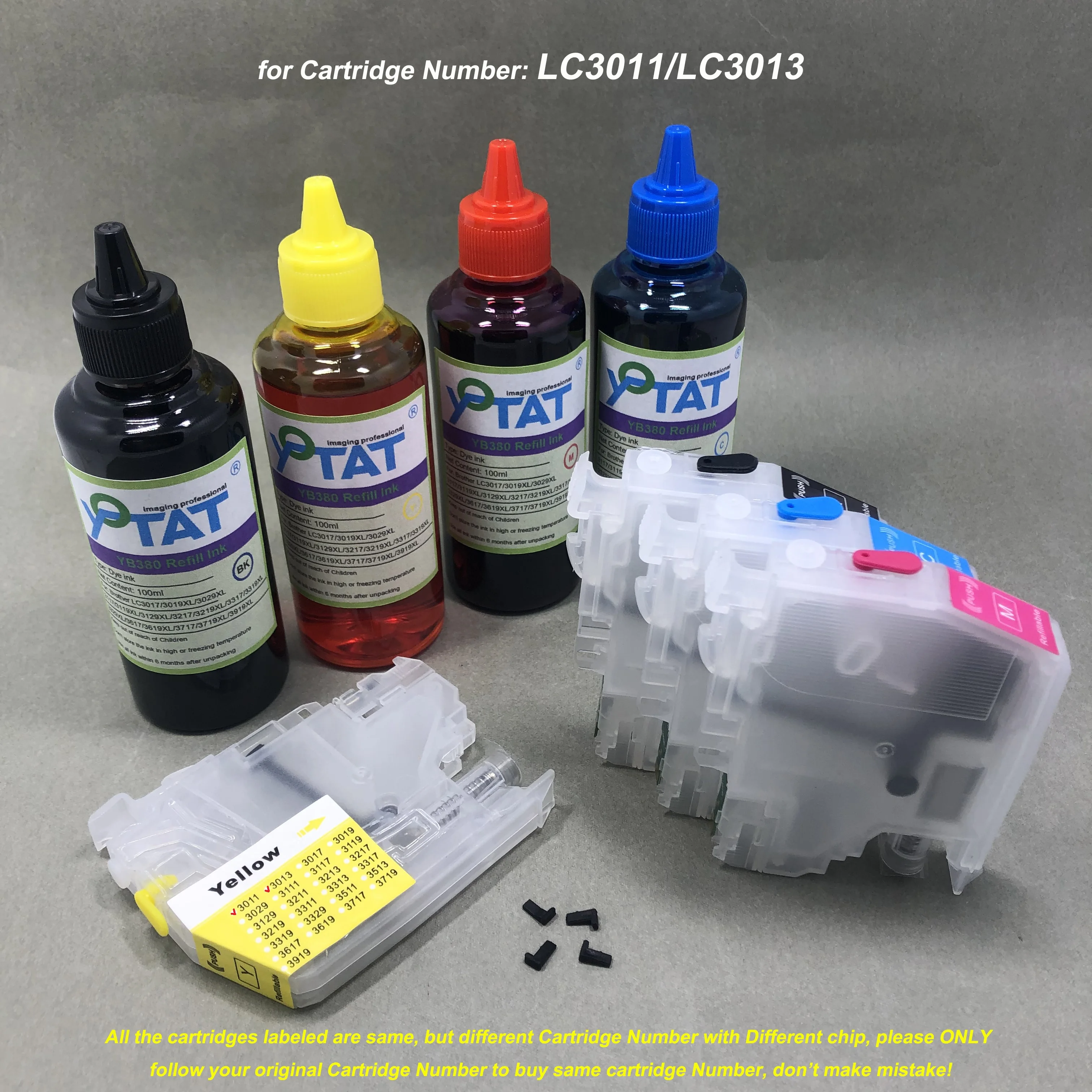 LC3011 LC3013 Empty Refillable Ink Cartridge Dye Ink for Brother MFC-J491DW MFC-J497DW MFC-J690DW MFC-J895DW
LC3011 LC3013 Empty Refillable Ink Cartridge Dye Ink for Brother MFC-J491DW MFC-J497DW MFC-J690DW MFC-J895DW