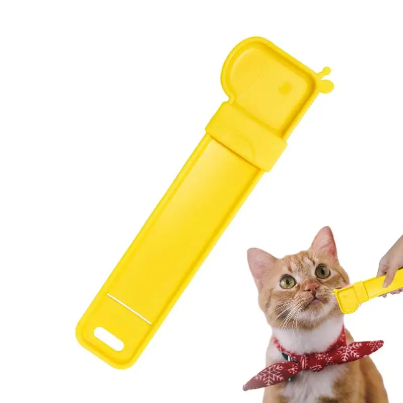 

Cat Strip Feeding Scoop Giraffe-Shaped Cat Bar Squeeze Feeder Sliding Cat Spoon Delectable Liquid Dispenser Spoon For All Cats