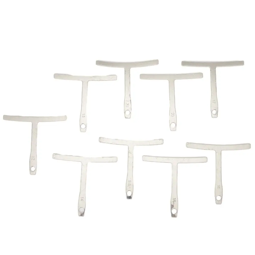 High Quality Radius Gauge Understring Radius Gauge Straight Edge Measure 9 Pcs / Set 9Pcs Silver Stainless Steel
High Quality Radius Gauge Understring Radius Gauge Straight Edge Measure 9 Pcs / Set 9Pcs Silver Stainless Steel