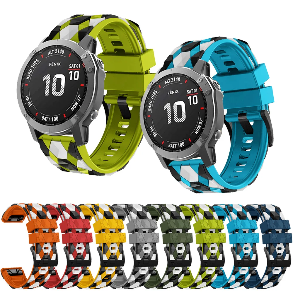 

26/22mm QuickFit Watchband For Garmin Fenix 7 7X Pro 6 6X Pro 5 5X Plus Forerunner 935 945 955 965 Watch Strap Silicone Bracelet