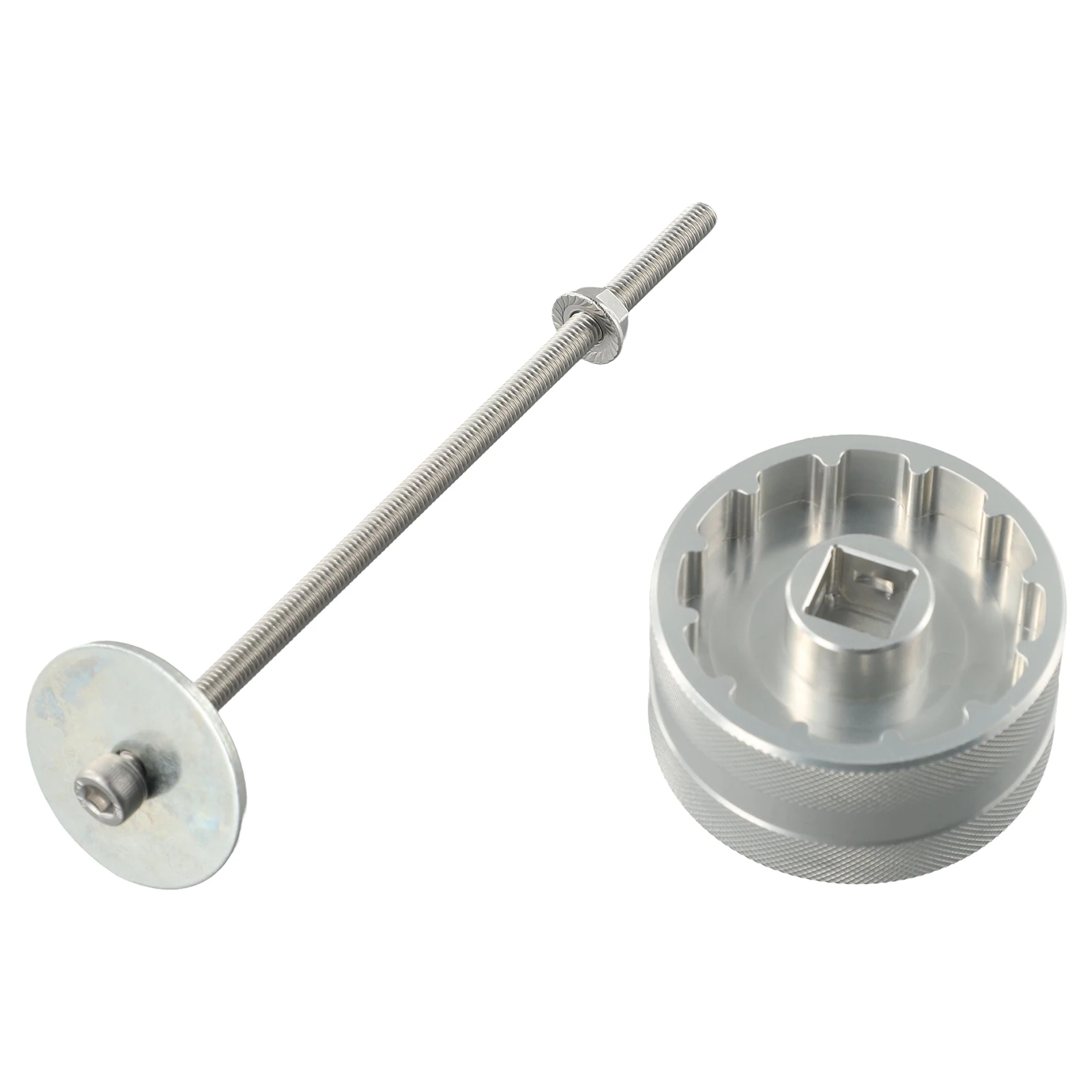 Bicycle T47 Bike Bottom Tool Press Relatively Screw Aluminum Alloy Bracket Installation Silver Tightening Torque Key Drive
Bicycle T47 Bike Bottom Tool Press Relatively Screw Aluminum Alloy Bracket Installation Silver Tightening Torque Key Drive