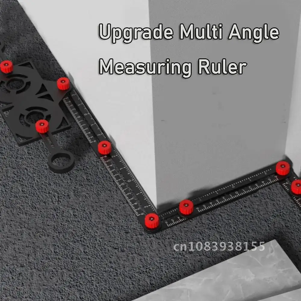 

Alloy Multi-Fold Angle Ruler Finder Measuring Ruler Perforated Mold Template Locator Drill Guide Tile Hole Drill Guide Locator